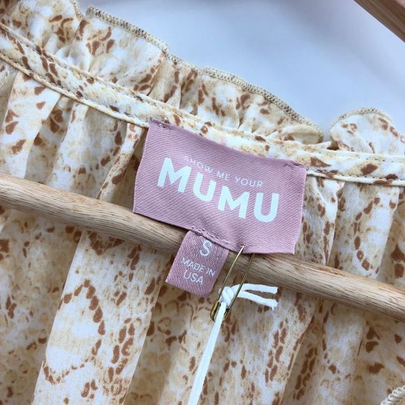 Show Me Your MuMu Beige Floral Mini Dress - Picture 6 of 11